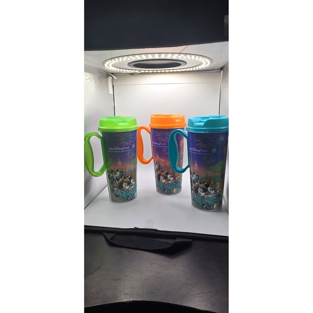 Disney Walt Disney World Souvenir Mugs Set Mickey Mouse Donald‎ Goofy Minnie